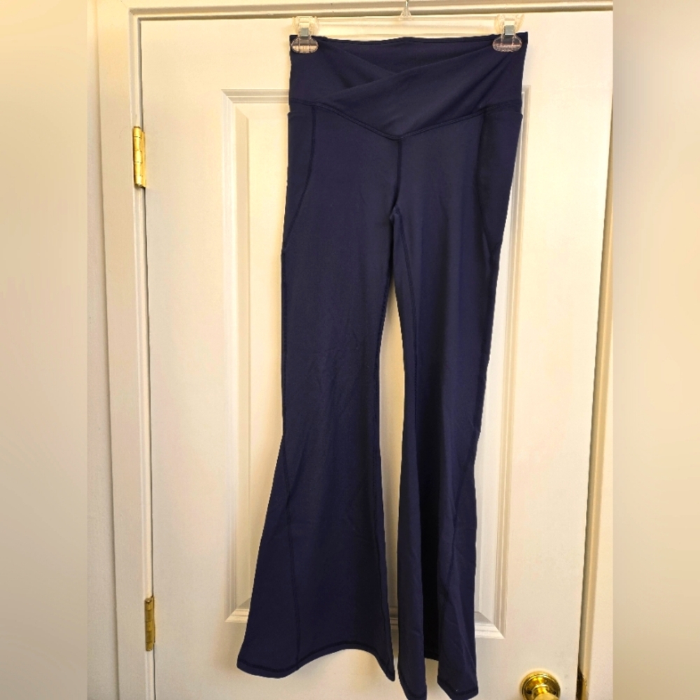 Women's Navy Flare Pants